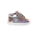 Falcotto Sneakers Glitter παιδικο Shin Zip 001201905406-1M21 ροζ